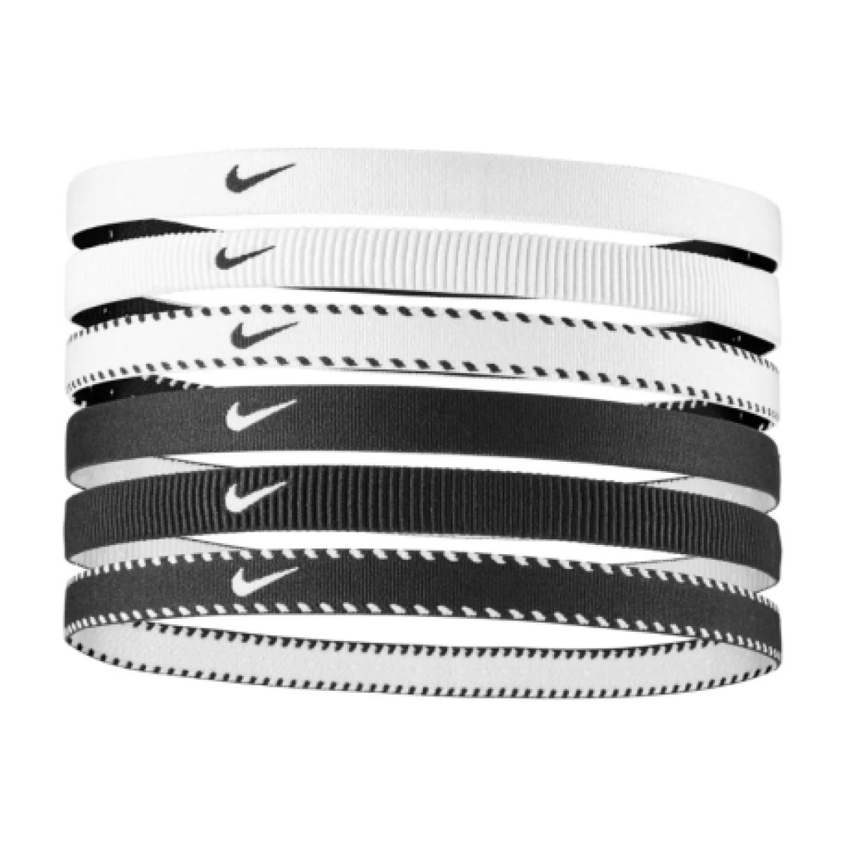 Čelenka NIKE FLEX CLASSIC HEADBANDS 6PK WHITE BLACK WHITE · záber 1