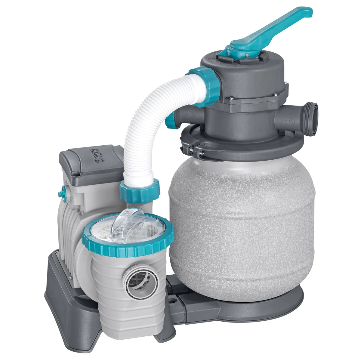 Akční set - písková filtrace BESTWAY Profi Evo - průtok 6.056 l/h + filtrační písek 25 kg · záber 4