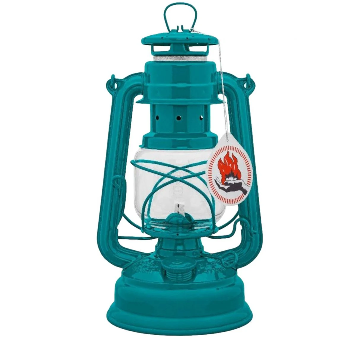 Feuerhand Hurricane Lantern, lucerna, tealová modrá · záber 2