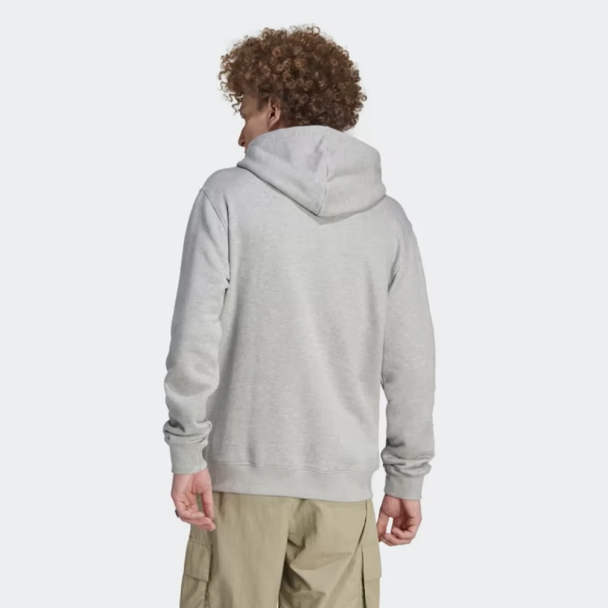 Pánská mikina s kapucí ADIDAS ORIGINALS TREFOIL HOODY-IM4490-medium grey heather · záber 5