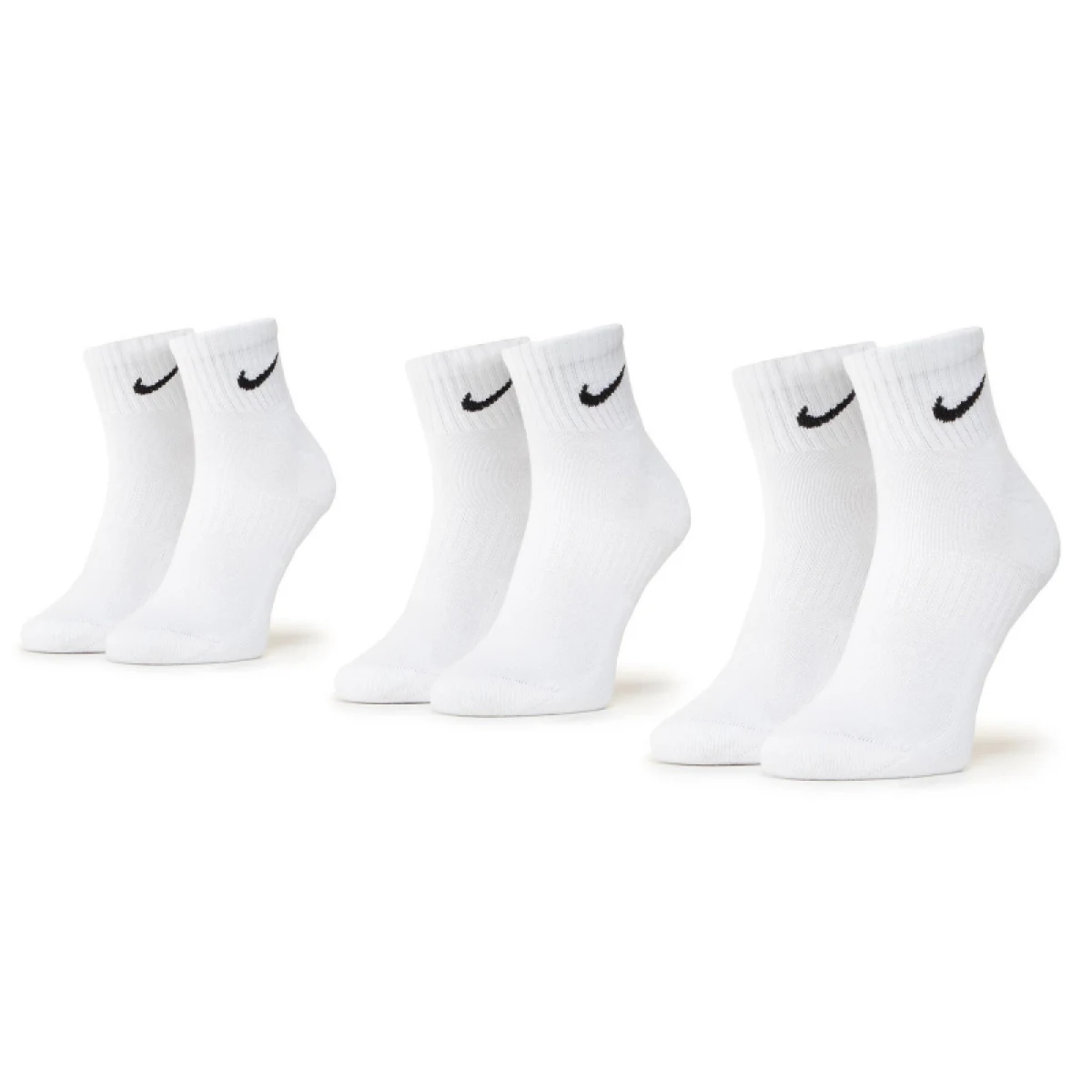 Ponožky NIKE 3 PACK - Nike Everyday Cushion Ankle white · záber 3