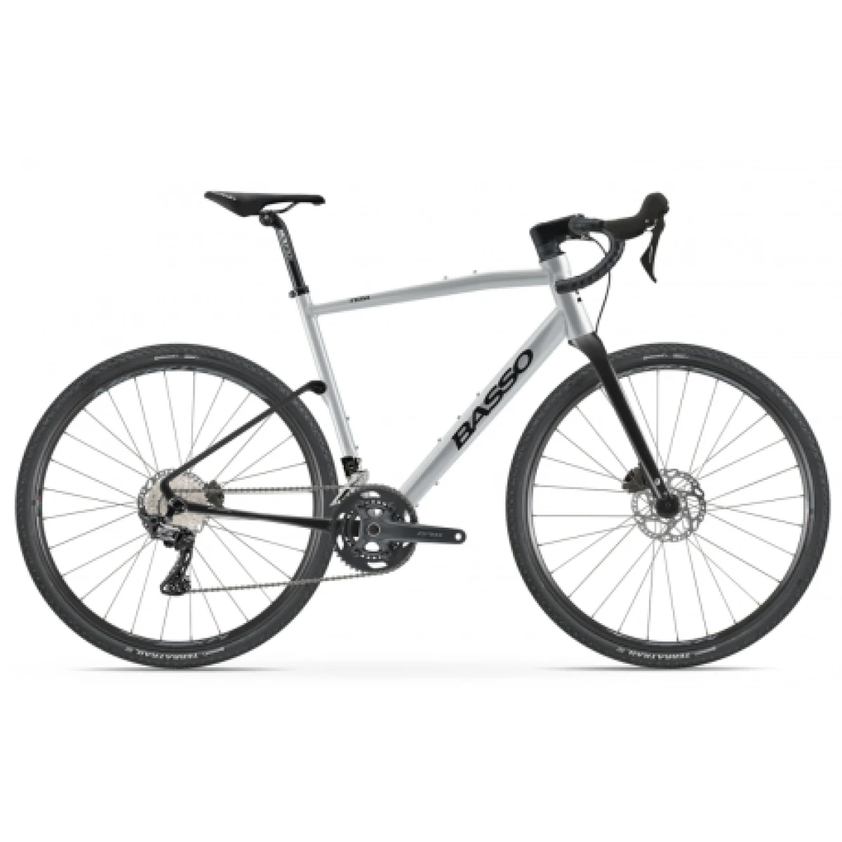 Gravel kolo BASSO Tera, silver, Shimano GRX 600, Microtech MX25 · záber 1