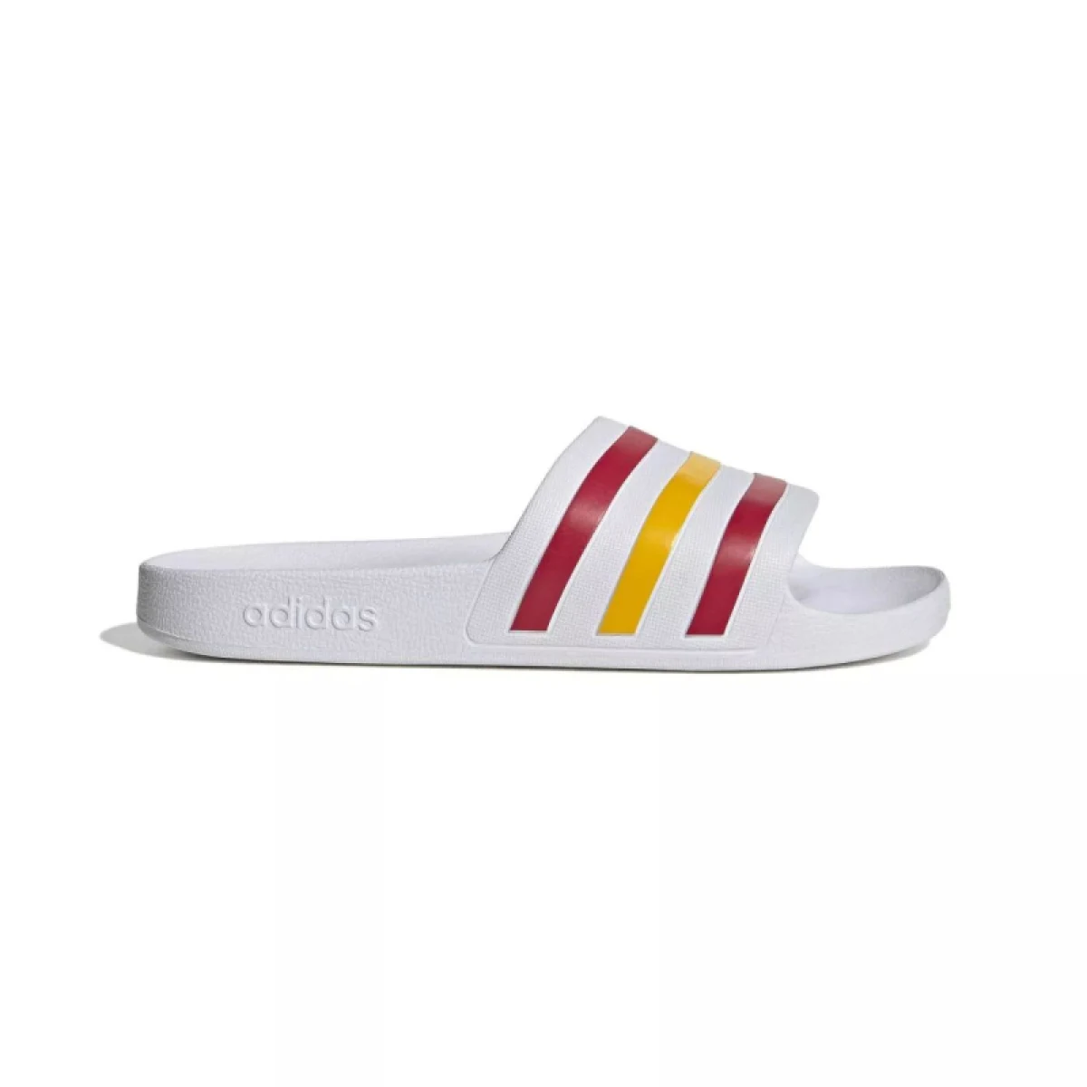 Pánské pantofle (plážová obuv) ADIDAS Adilette Aqua M cloud white team power red 2 crew yellow - Barva: biela · záber 2