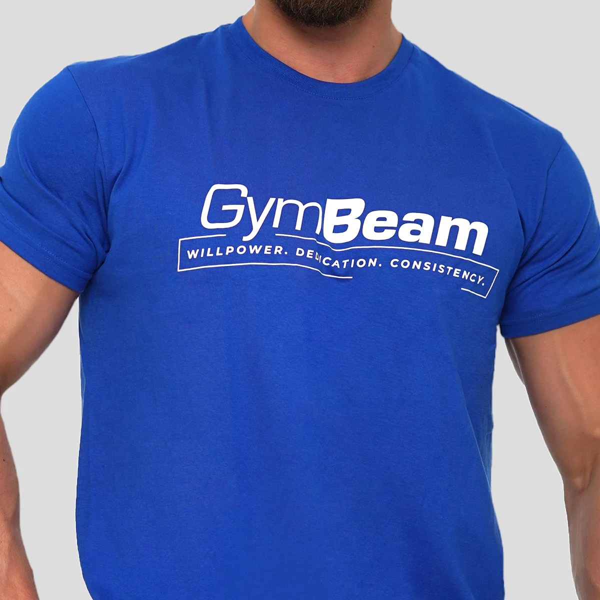GymBeam Tričko Willpower Royal Blue - Barva: modrá | Hmotnost: 0,211 kg · záber 2