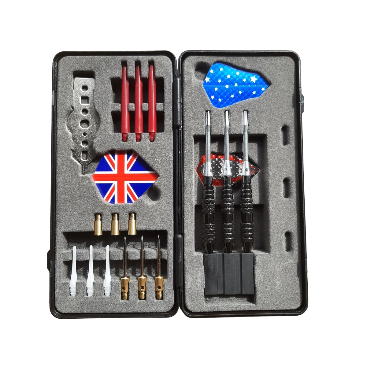 Šipky MASTER Black and Silver v dárkové krabičce 3ks - softip-steel 16g set · záber 1