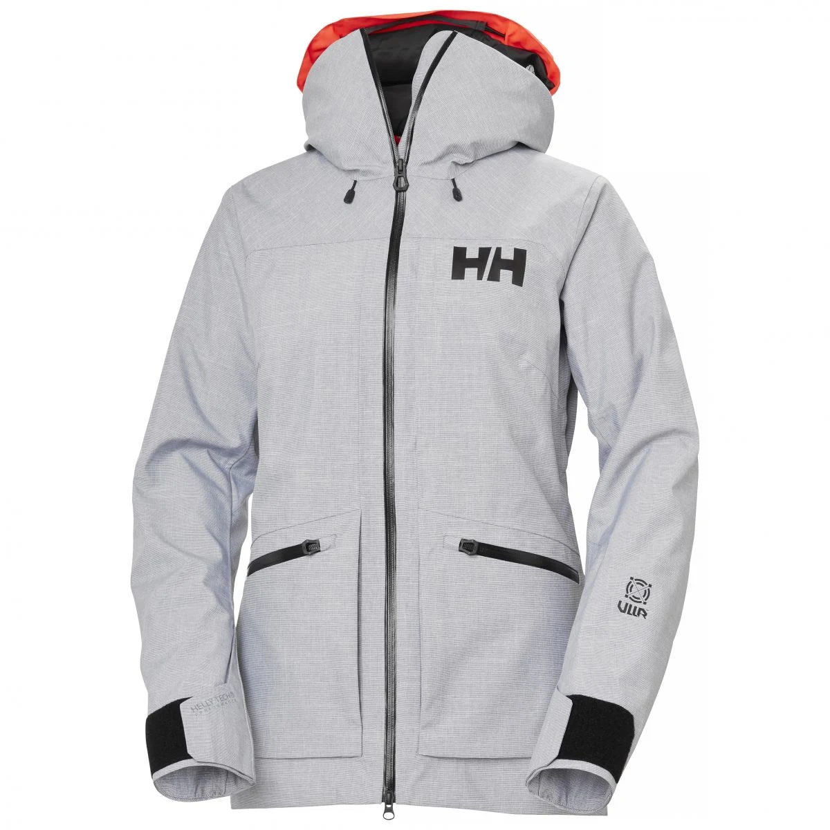 Helly Hansen Powderqueen 3.0, lyžařská bunda, dámská, světle šedá · záber 2