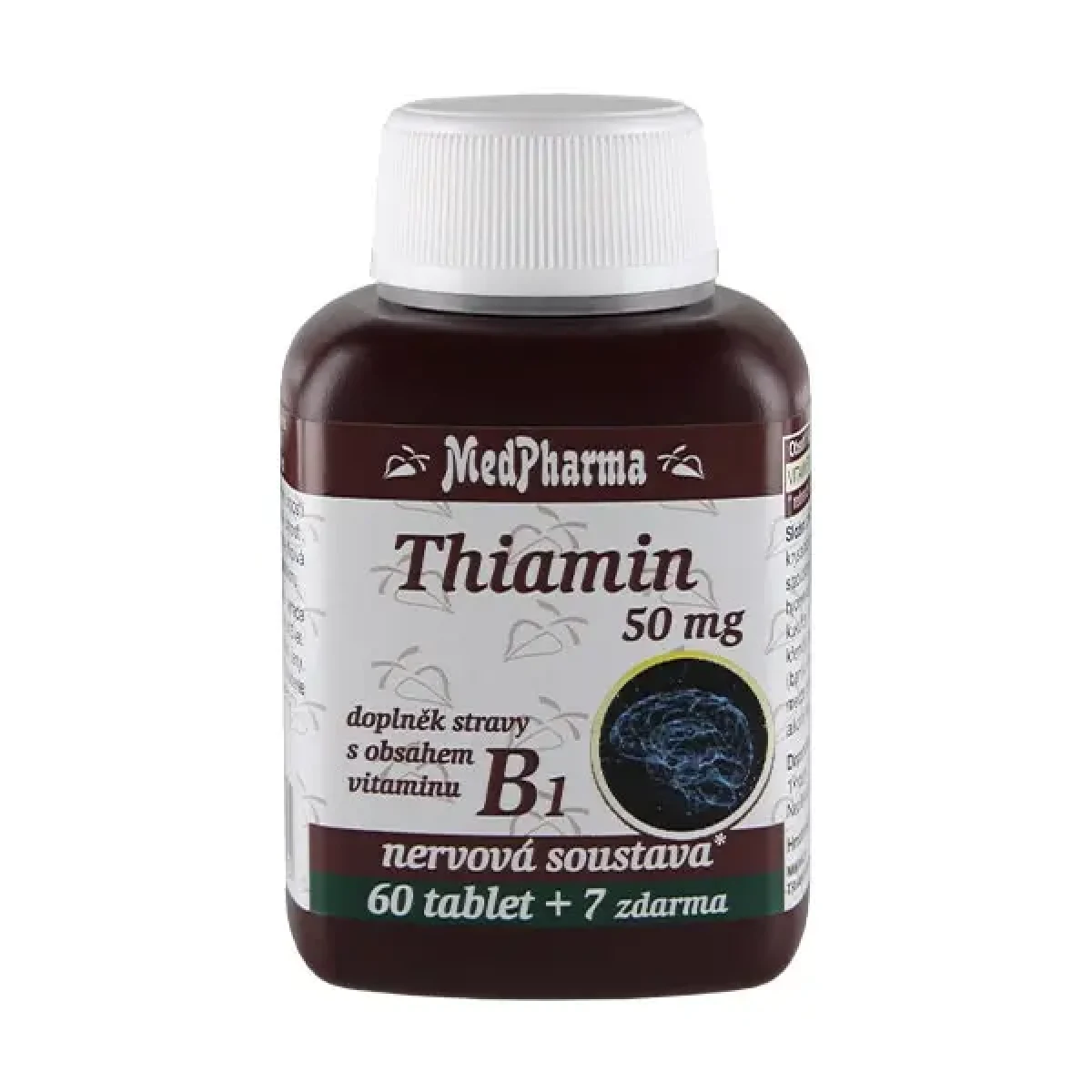 MedPharma Thiamin vitamin B1 50 mg 67 tablet · záber 1