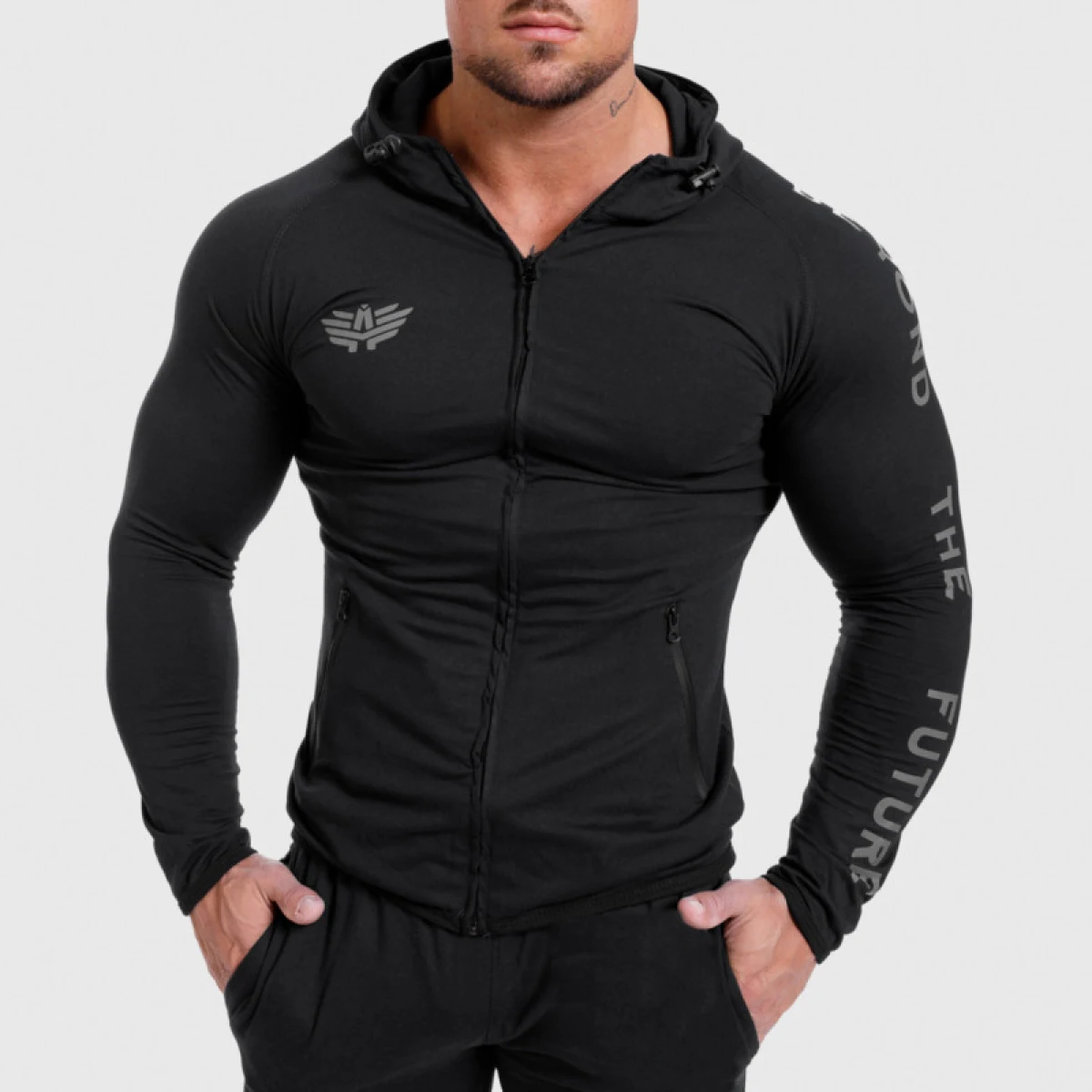 Pánská sportovní SlimFit souprava Iron Aesthetics Beyond the Future, černá · záber 8