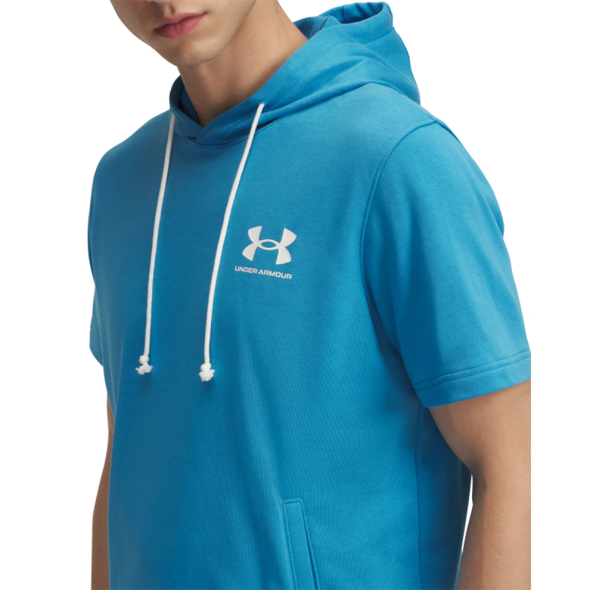 Pánská mikina s kapucí UNDER ARMOUR UA Rival Terry LC SS HD-BLU · záber 2