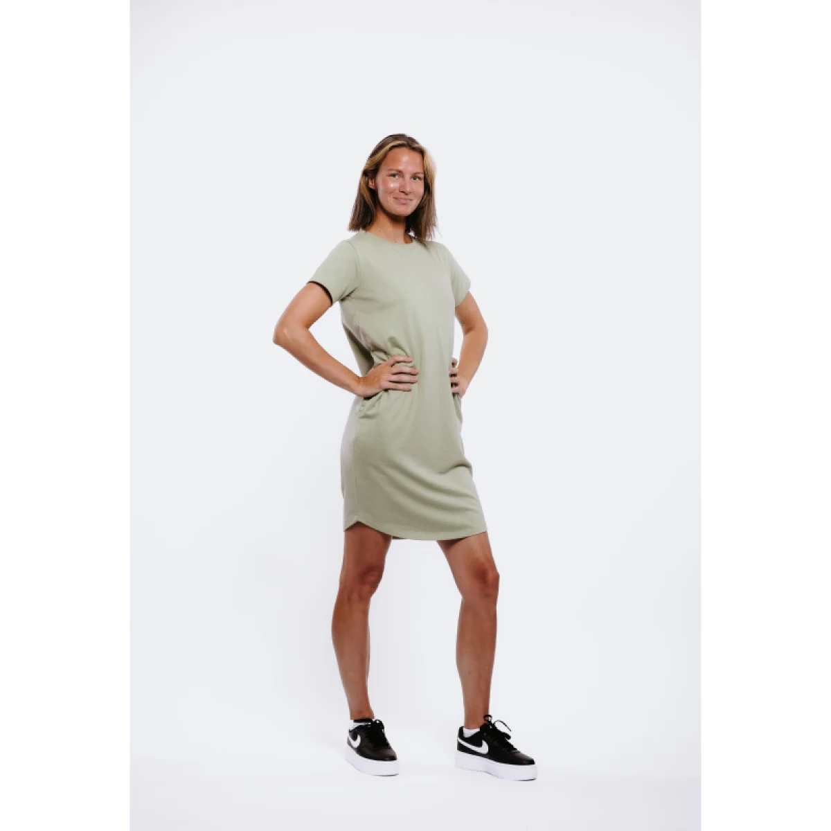 Dámské šaty AUTHORITY D-BASE II W olive · záber 3