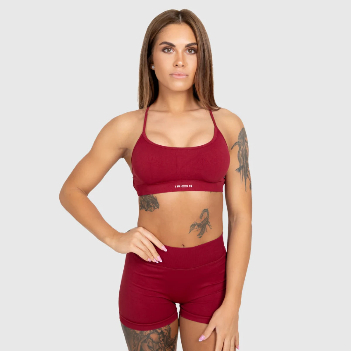 Sportovní set Iron Aesthetics Shape, bordový · záber 2