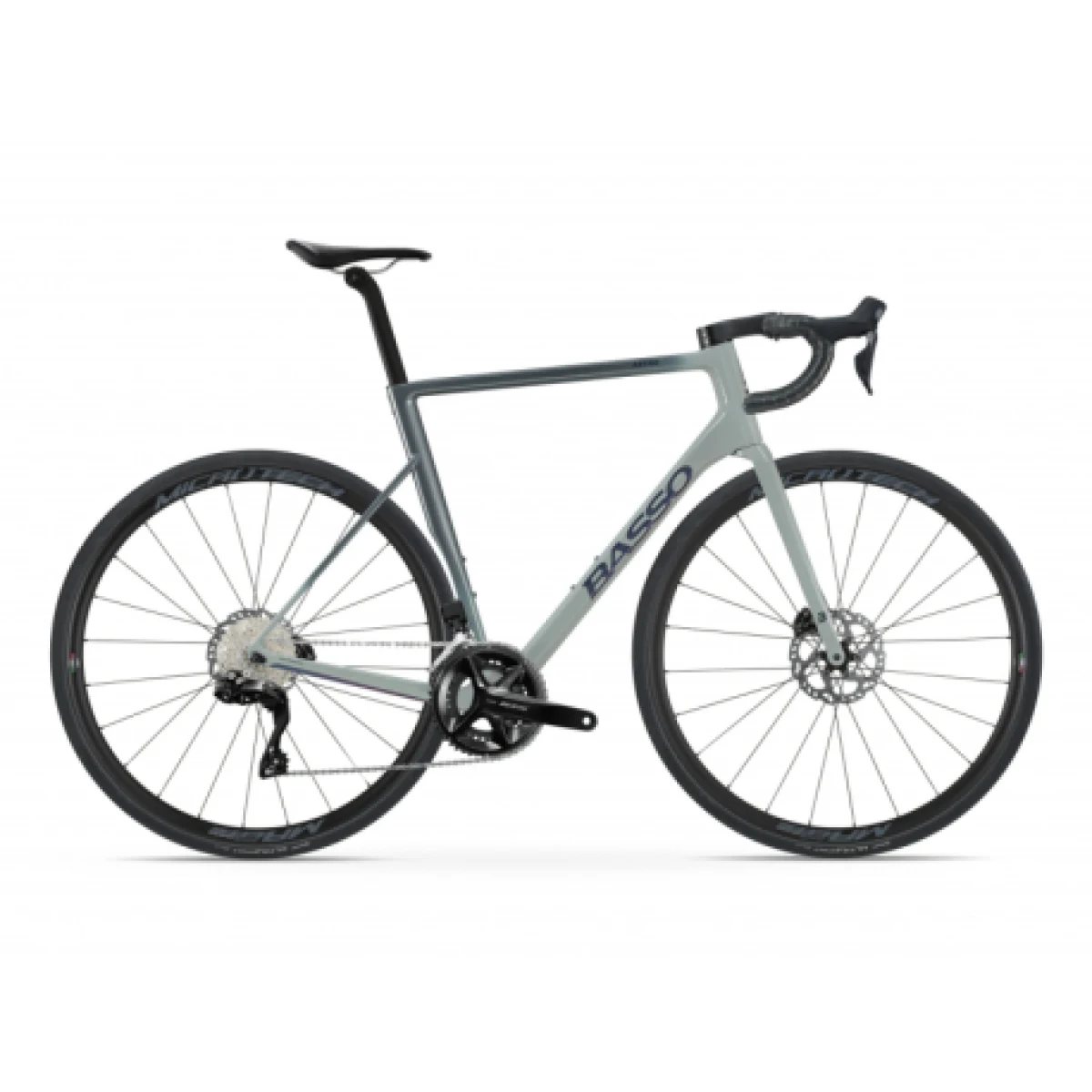 Silniční kolo BASSO Astra disc, Shimano 105 Di2, Microtech MrLite, gray asphalt · záber 1