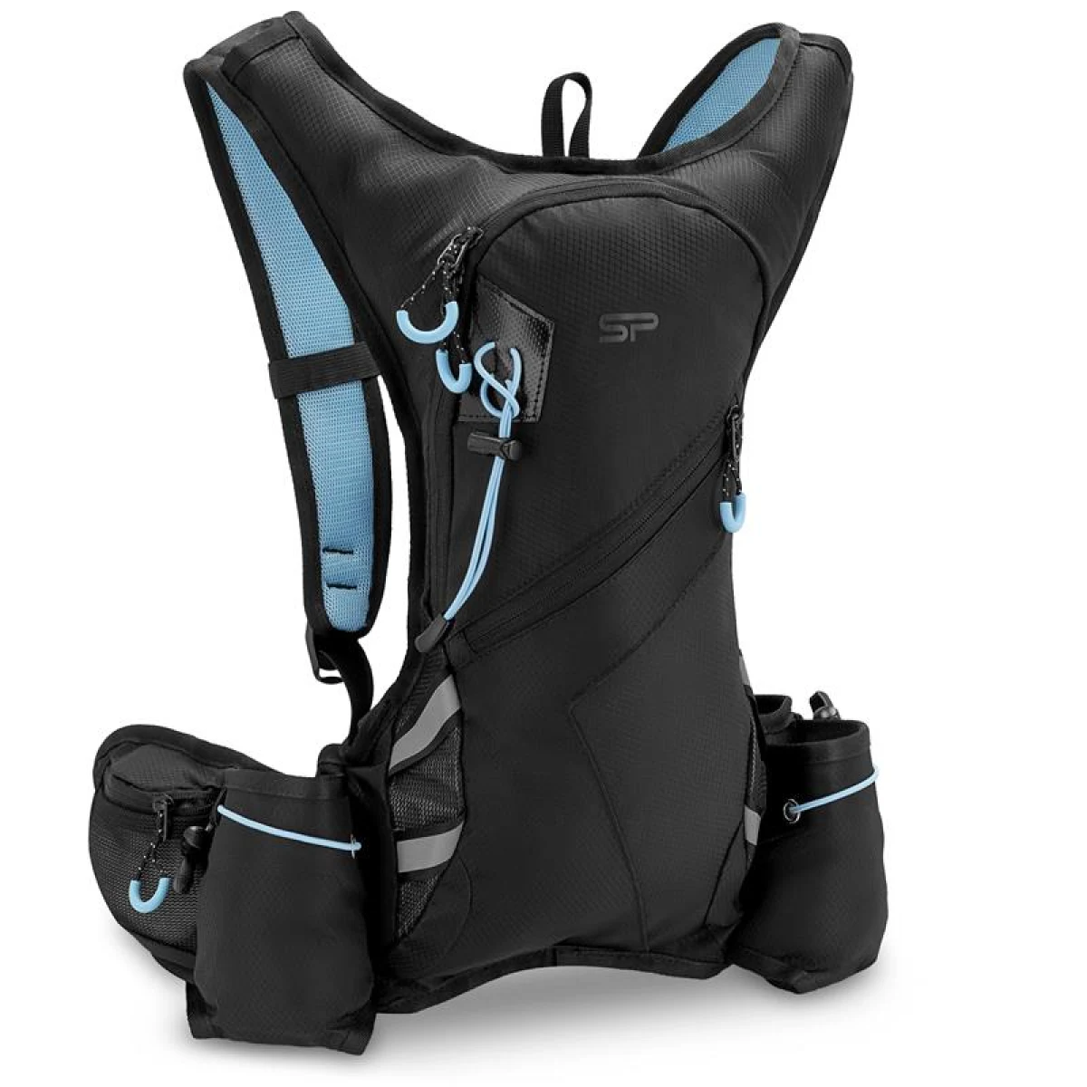 Batoh se zásobníkem vody (cyklobatoh, hydrovak) SPOKEY SPRINTER Sports, cycling and running backpack, 5 l, black-blue · záber 2