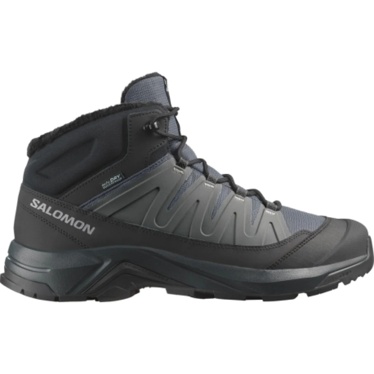 Pánské kotníkové zimní boty SALOMON X-Adventure Coldrush WP M asphalt black alloy - Barva: čierna | Pohlavie: Pánské · záber 1