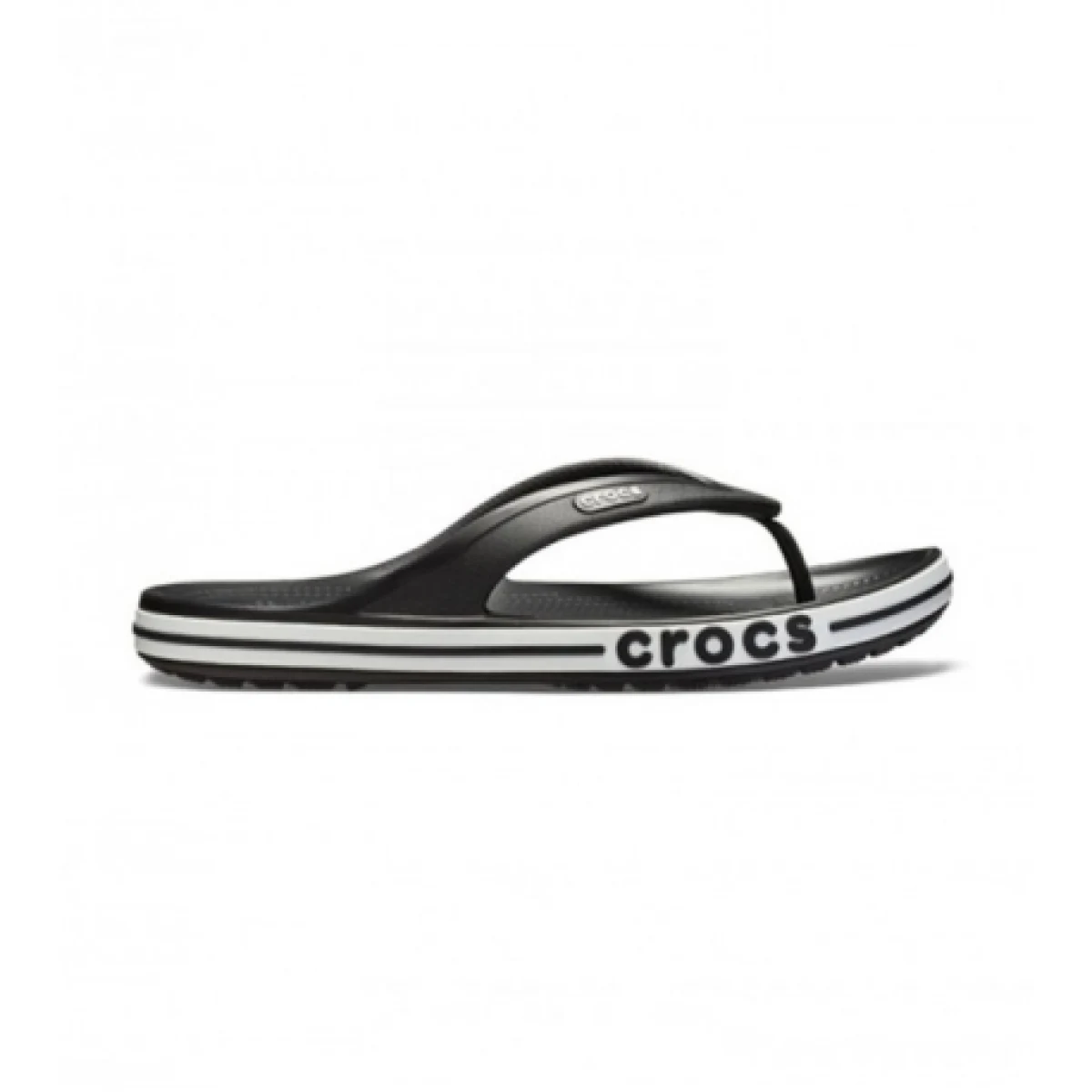 Žabky (plážová obuv) CROCS Bayaband Flip U black white · záber 1