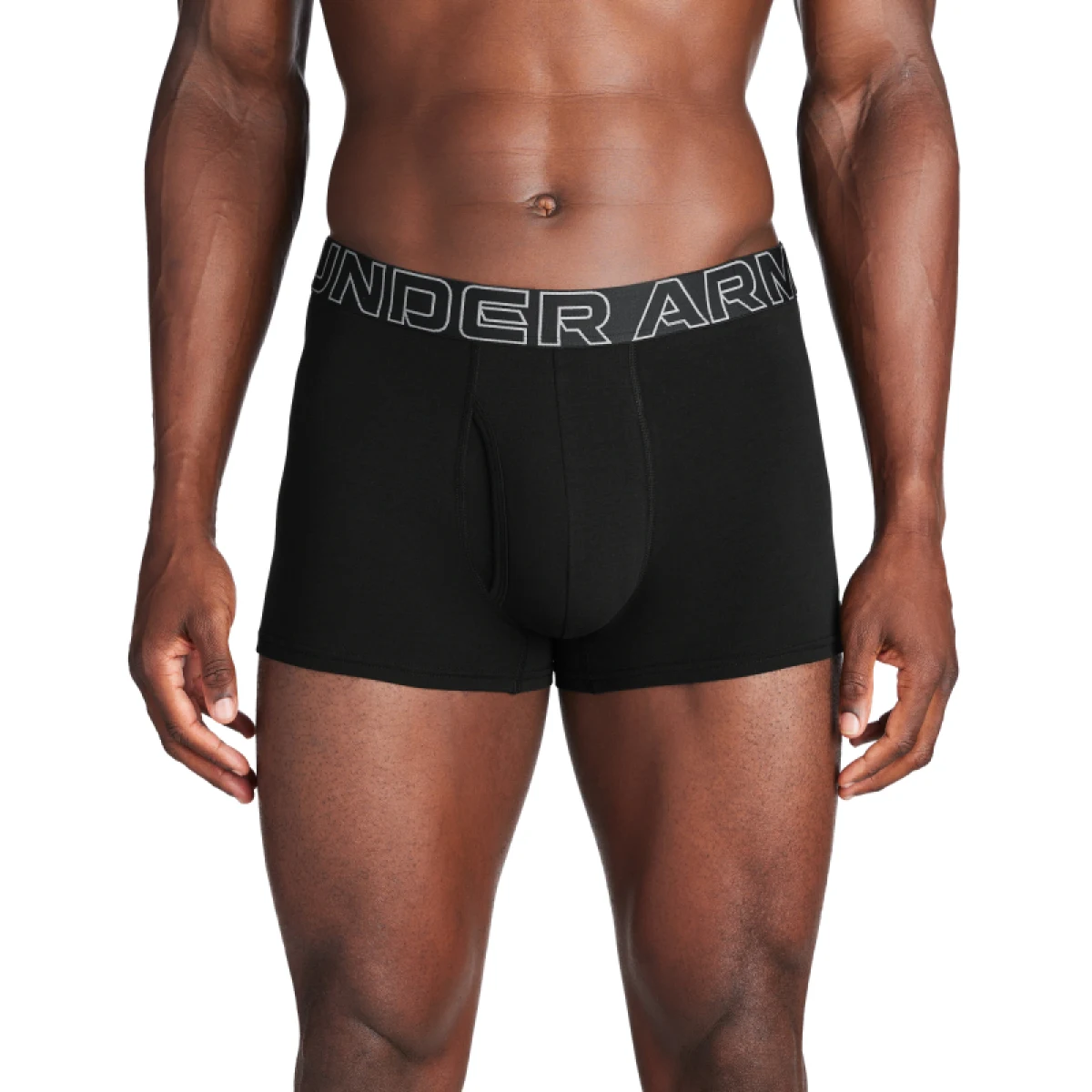 Pánské boxerky UNDER ARMOUR 3 PACK-UA PERFORMANCE COTTON SOLID 3in-BLK - Pohlavie: Pánské · záber 2