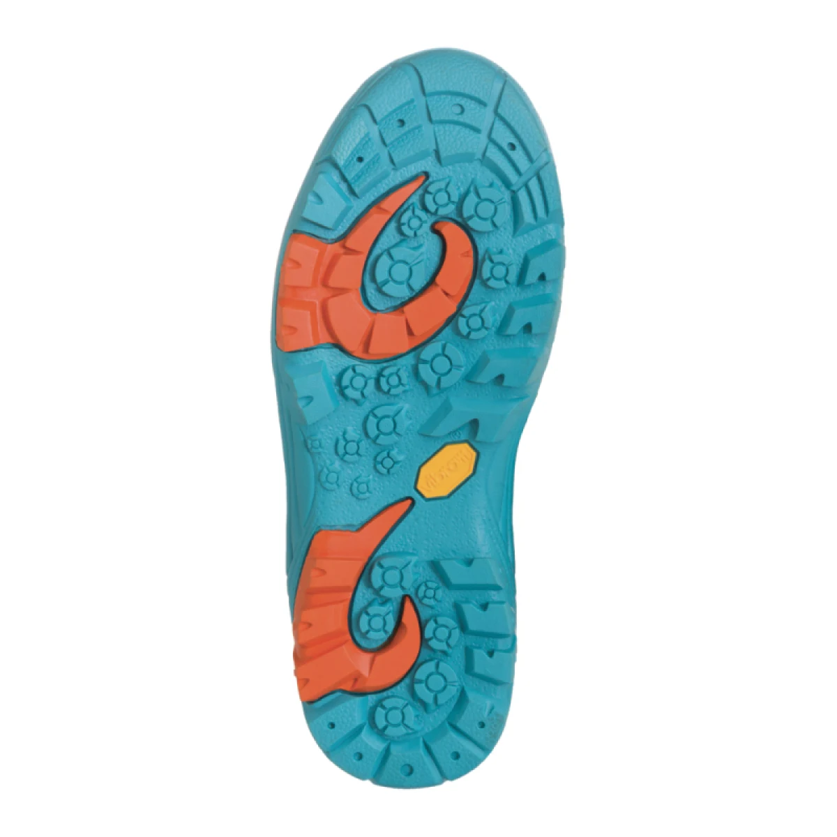 Juniorská vysoká turistická obuv TREZETA Cyclone Wp Jr, Teal Orange · záber 2