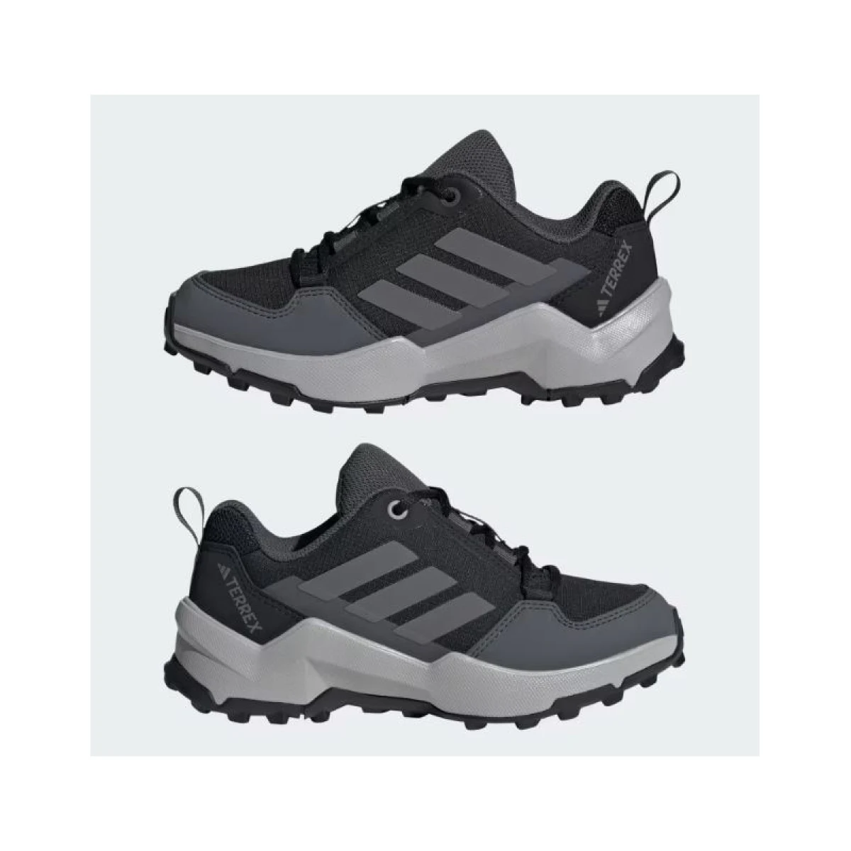 Juniorská nízká turistická obuv ADIDAS Terrex AX4R Jr core black grey four grey six · záber 5