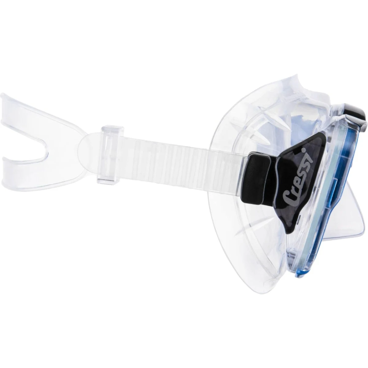 Potápěčská maska CRESSI BIG EYES MASK SIL CLEAR FRAME AZURE · záber 3