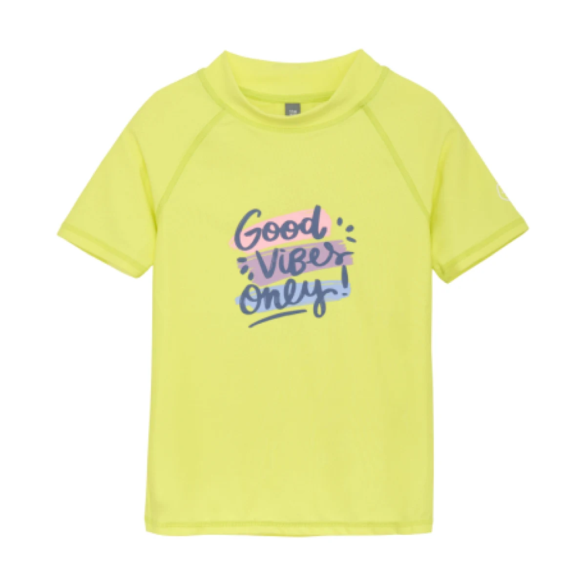 Dívčí plavkové tričko COLOR KIDS T-shirt W. Print, limelight · záber 1