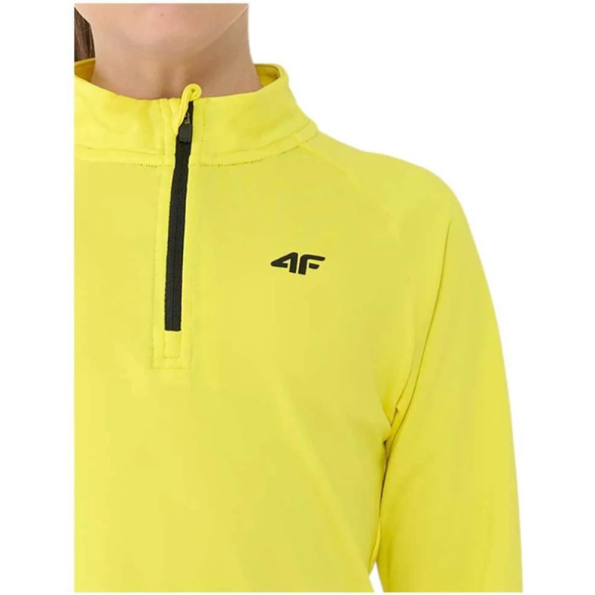 Chlapecká zateplená lyžařská mikina s 1 2 zipem 4F JUNIOR BRUSHED UNDERWEAR U106-4FJWAW25UBRUU106-71S-YELLOW · záber 3