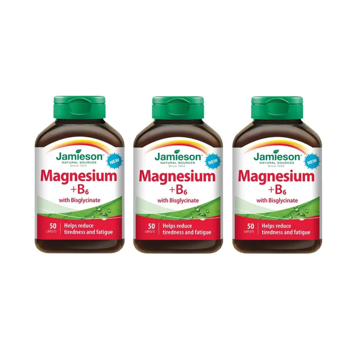 JAMIESON Hořčík+vitamín B6 s bisglycinátem 3x50 tablet · záber 1