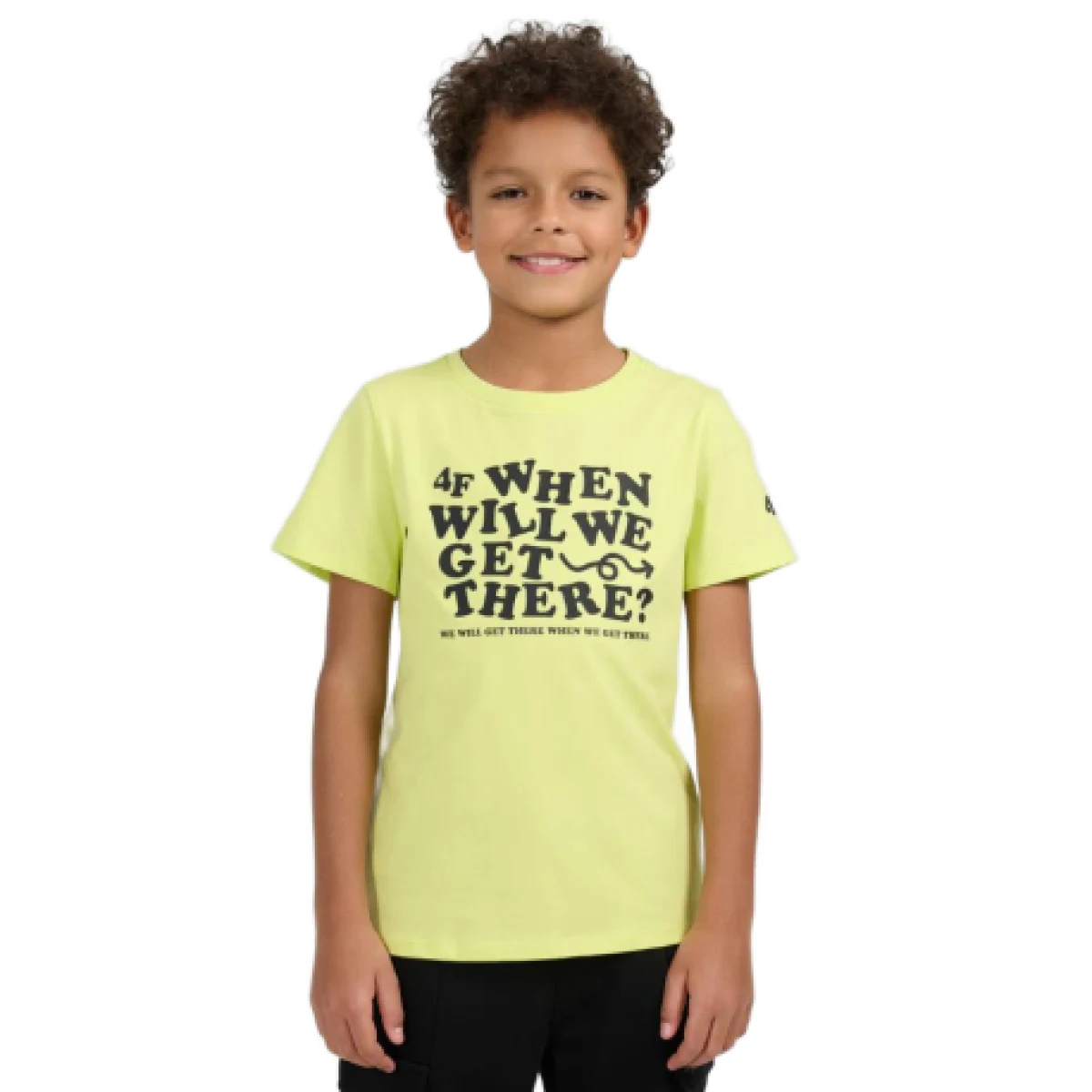 Chlapecké tričko s krátkým rukávem 4F JUNIOR TSHIRT M2816-73S-LIGHT LEMON · záber 1