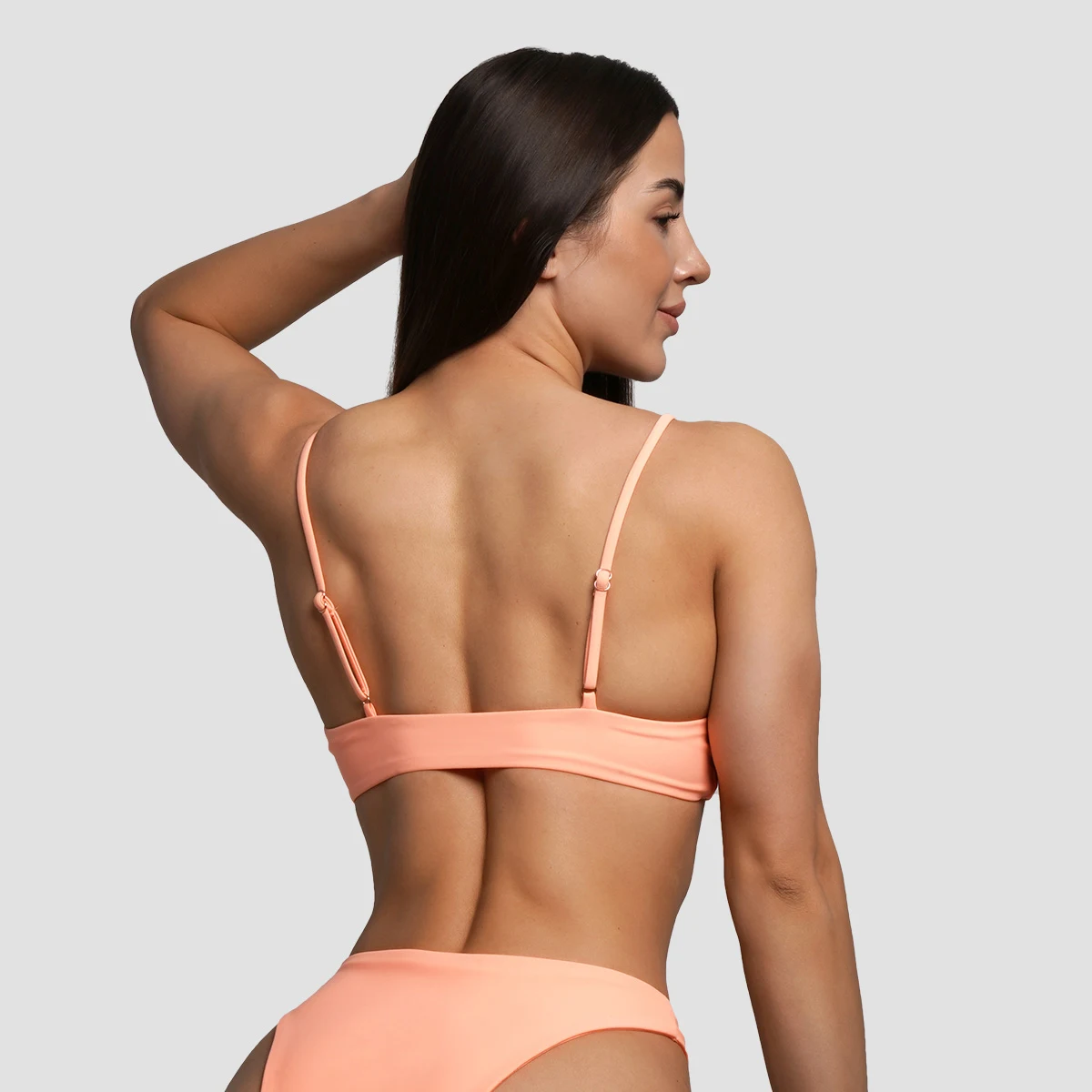 GymBeam Vrchní díl plavek CURACAO Peach - Velikost: M | Barva: oranžová | Hmotnost: 0,06 kg · záber 2