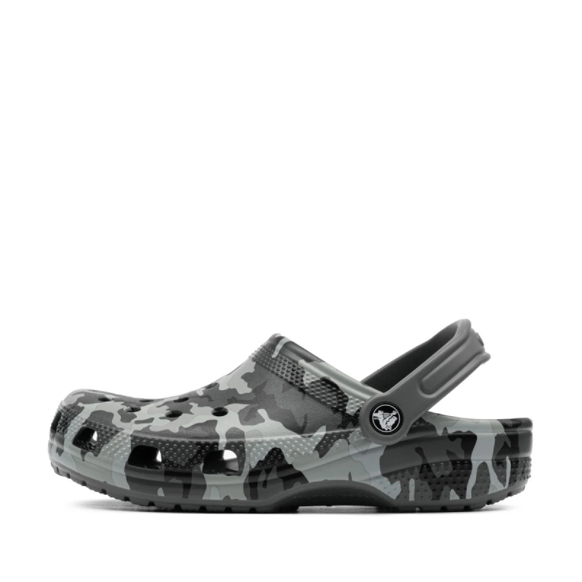 Chlapecké kroksy (rekreační obuv) CROCS Classic Camo Clog K black grey · záber 2