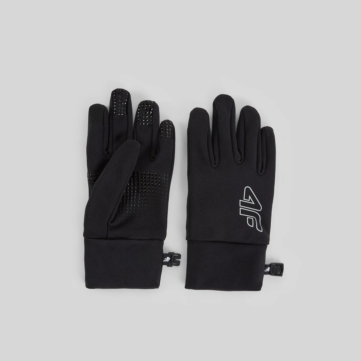 4F Unisex pletené rukavice Touch Screen - černé XS · záber 3