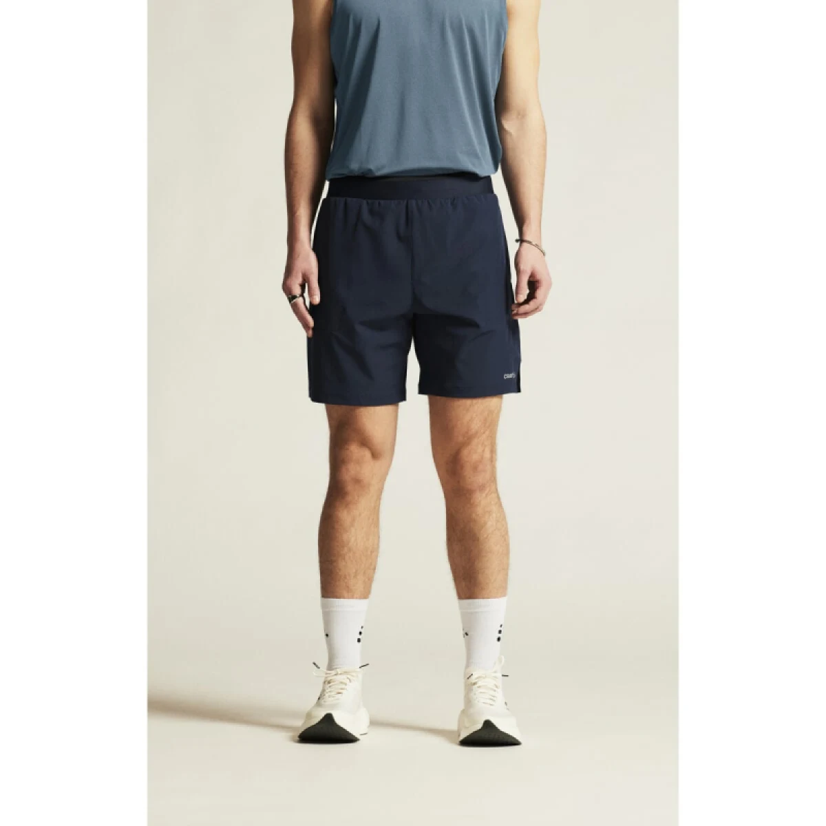 Pánské tréninkové kraťasy CRAFT Shorts ADV Essence 2-in-1 2 - Velikost: M | Barva: modrá · záber 3