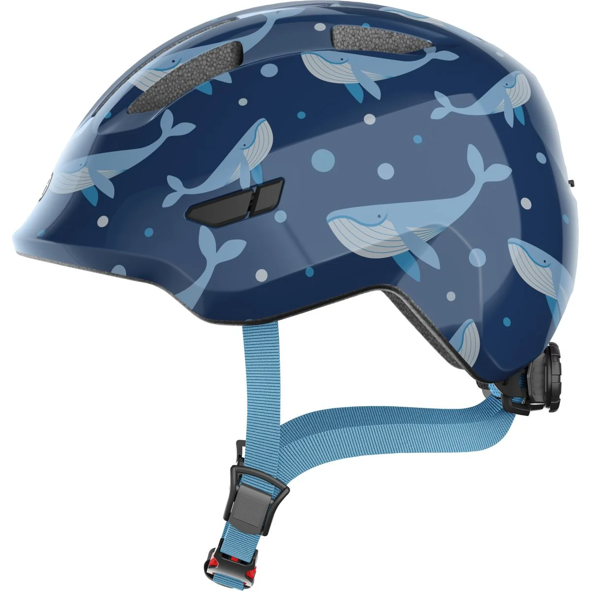 Abus Smiley 3.0, cyklistická helma, junior, blue whale - Velikost: 50-55 | Barva: modrá · záber 3