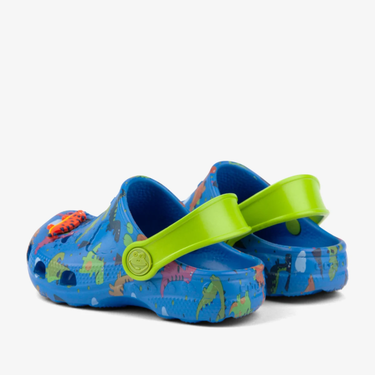 Chlapecké kroksy (rekreační obuv) COQUI Little Frog + Amulet K royal lime dino · záber 3