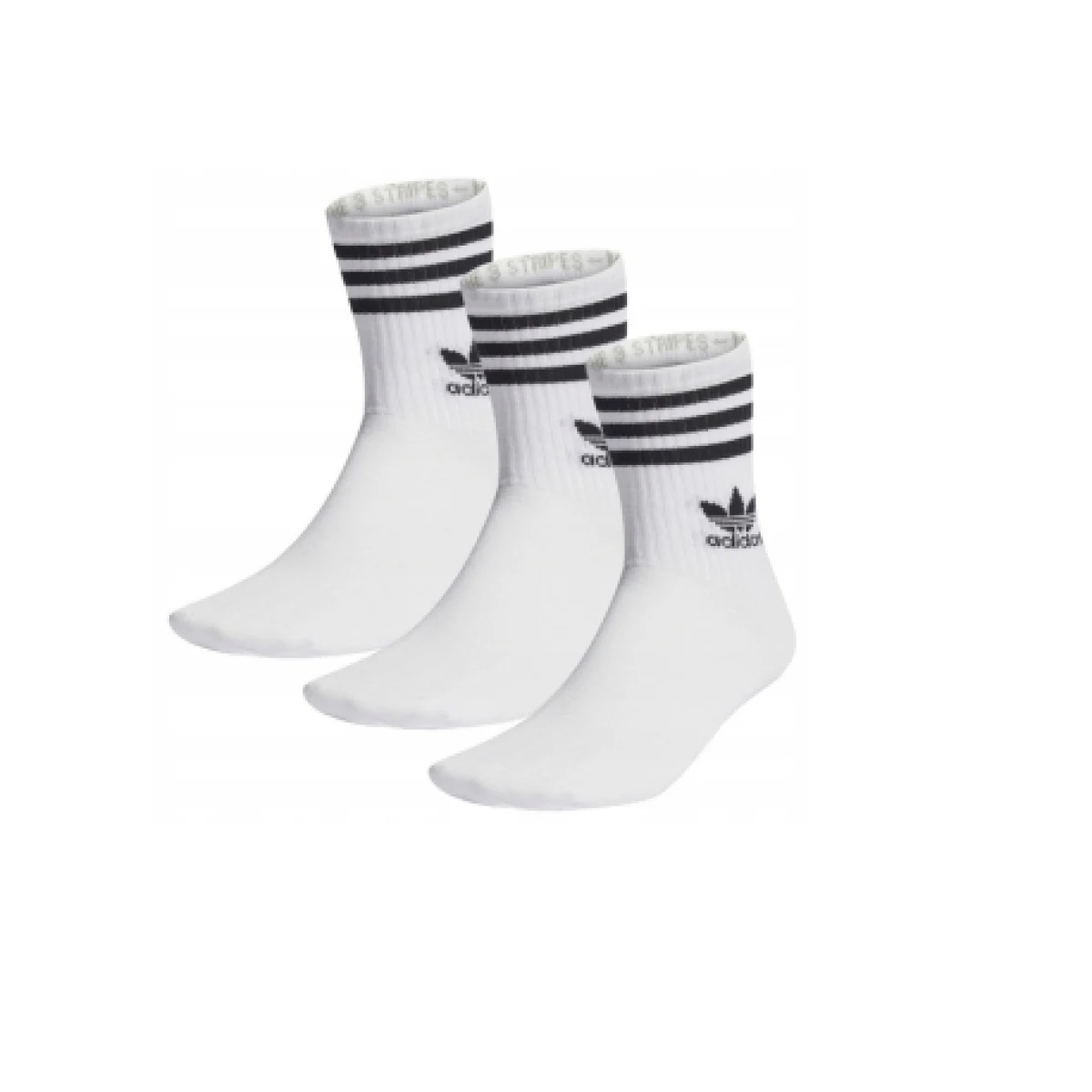 Ponožky ADIDAS ORIGINALS 3 PACK-CREW SOCK-WHITE · záber 5