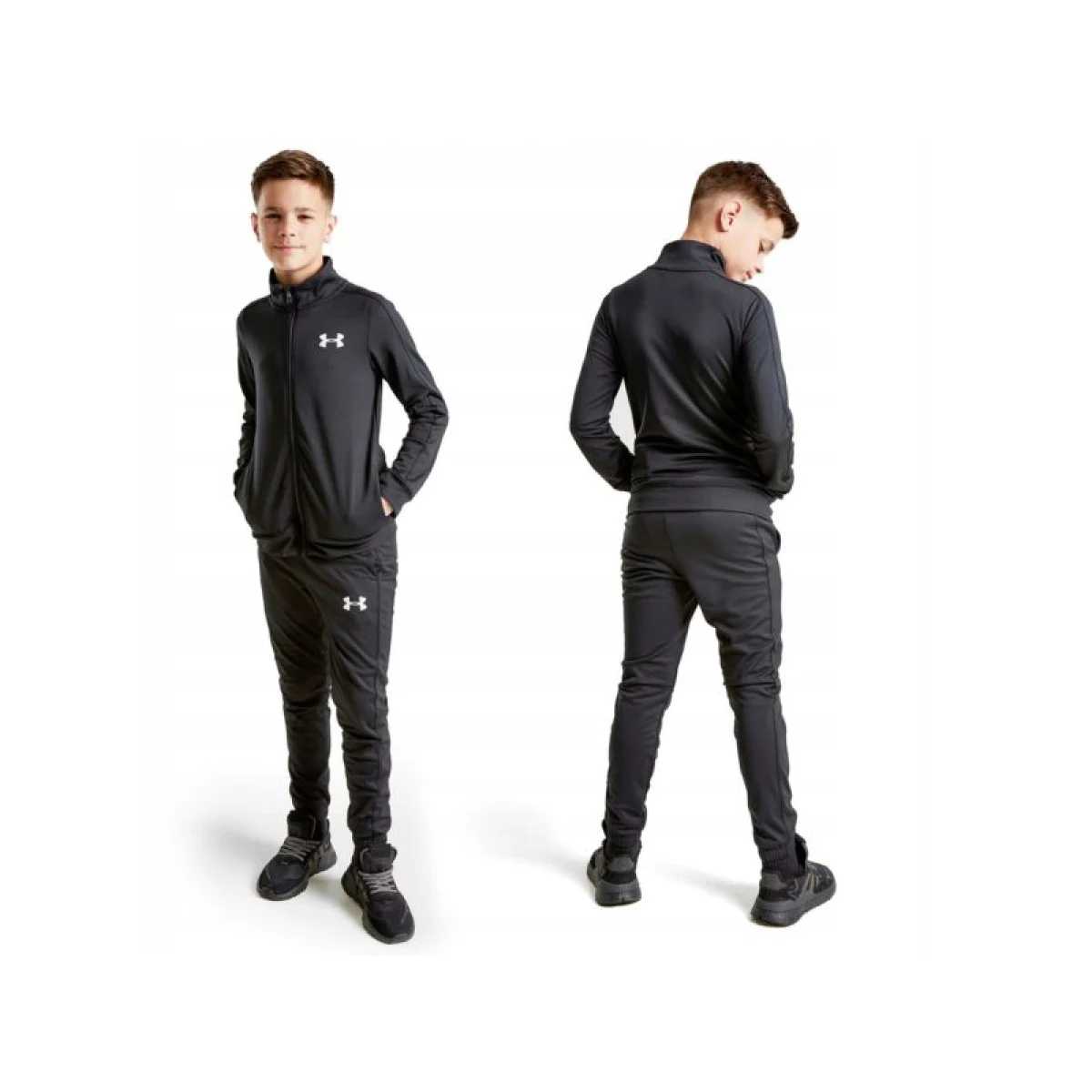Chlapecká tepláková souprava UNDER ARMOUR UA Knit Track Suit-BLK · záber 3
