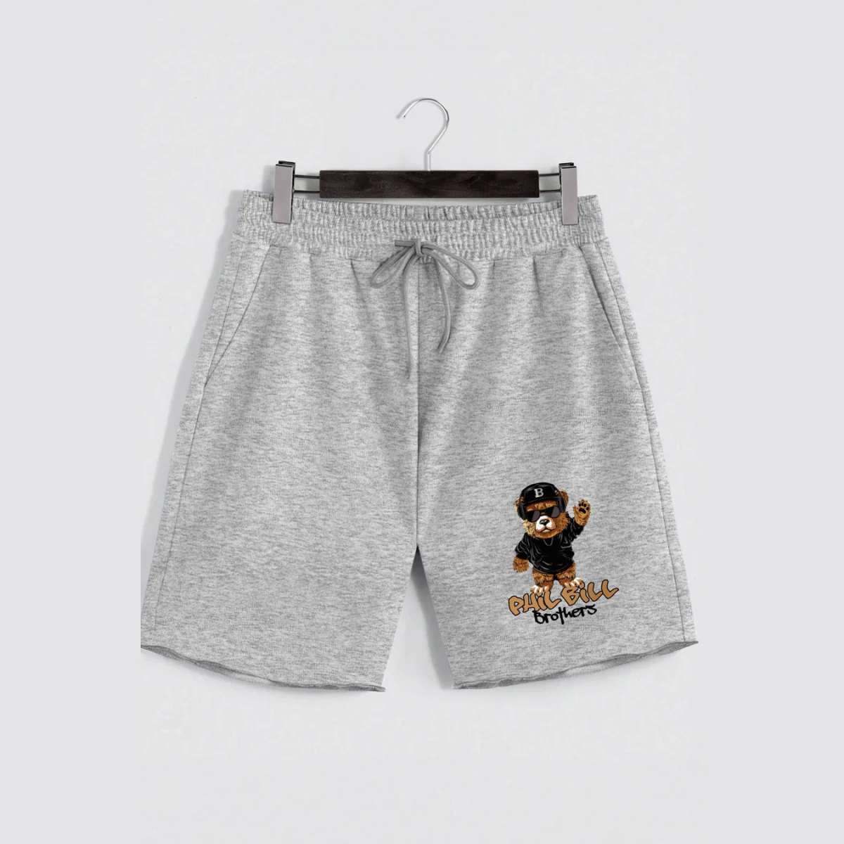 Kraťasy, Barva Bilá, s Potiskem Hedrix B Bear · záber 11