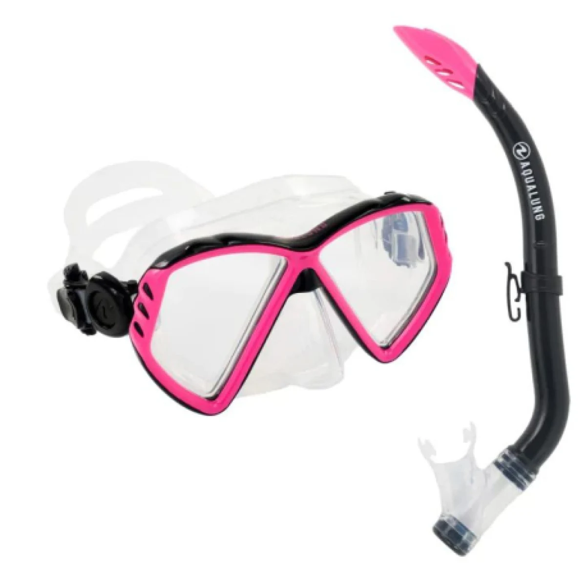 Dívčí potápěčský šnorchlovací set AQUALUNG CUB COMBO SN TRANS PINK · záber 1