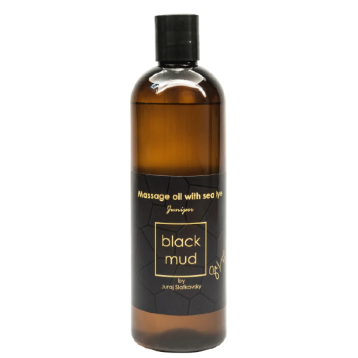 Masážní olej BLACKMUD Massage oil with sea lye Juniper by Juraj Slafkovsky 350 ml · záber 1