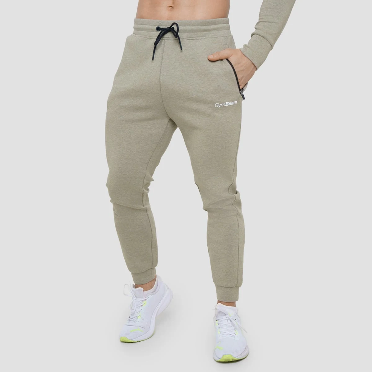 GymBeam Pánské tepláky Agile Sage - Velikost: XXL | Barva: zelená | Pohlavie: Pánské | Hmotnost: 0,5 kg | Balení: 36 · záber 3