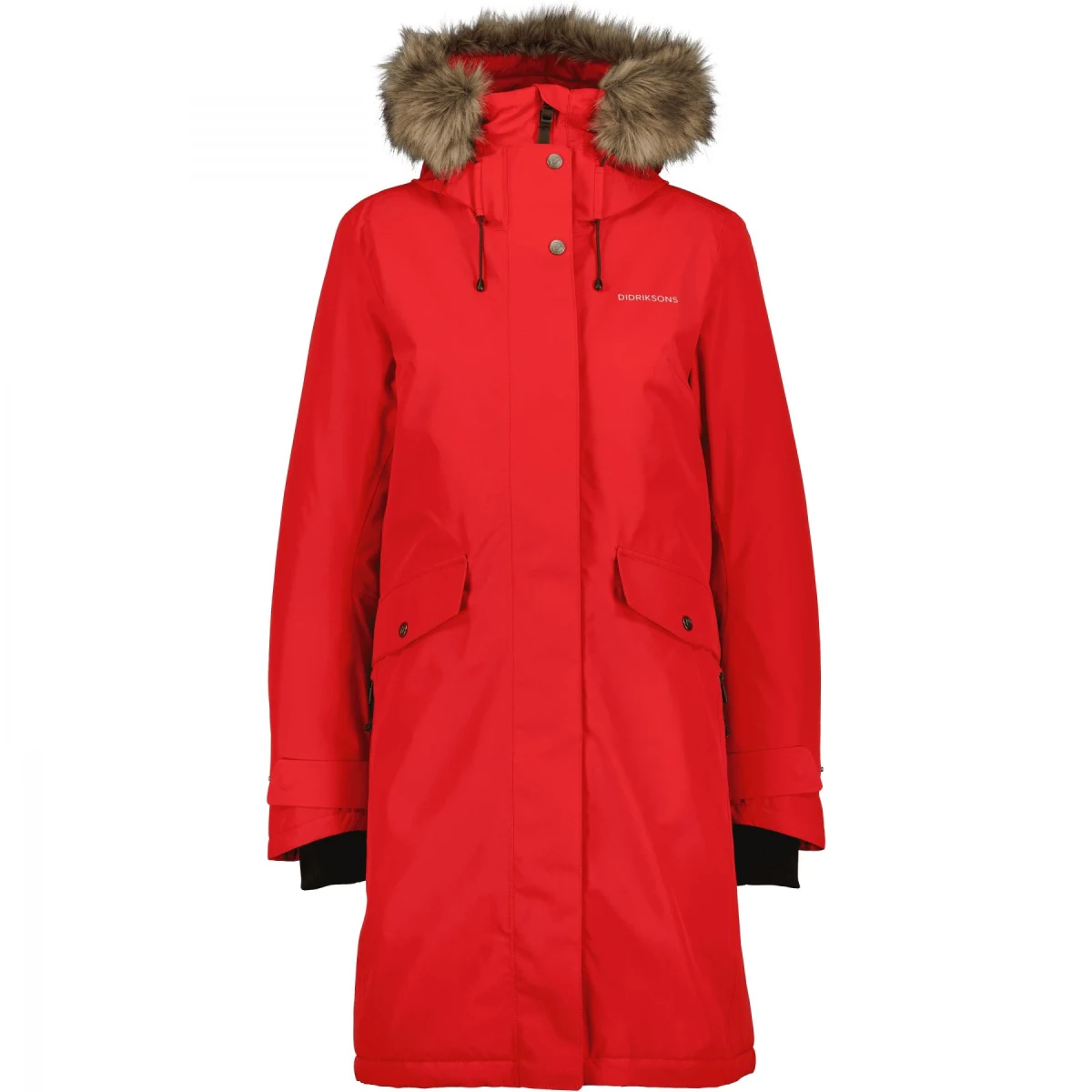 Didriksons Erika, parka, dámská, pomme red · záber 1