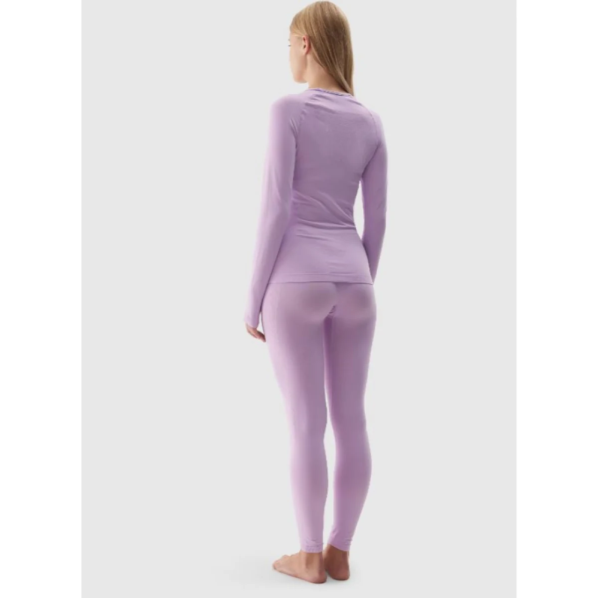 Dámské termo kalhoty 4F SEAMLESS UNDERWEAR-WAW24USEAF153-52S-LIGHT VIOLET · záber 4