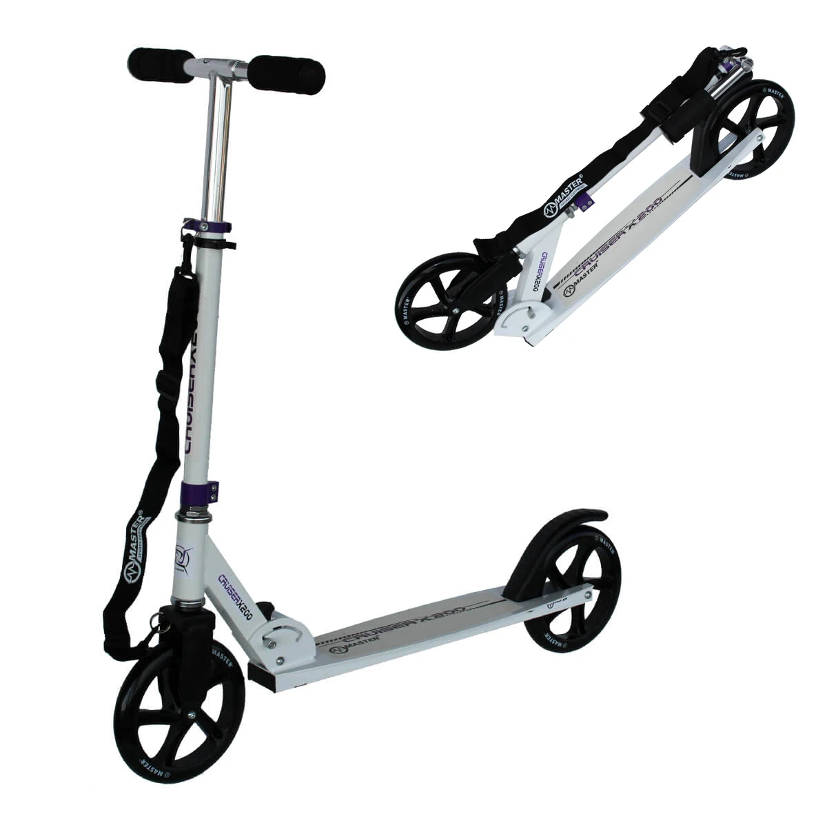 Koloběžka MASTER Cruiser - 200 mm - bílá · záber 8