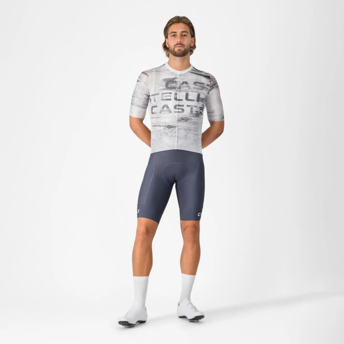 Pánský cyklistický dres s krátkým rukávem CASTELLI Stratus Logo · záber 3