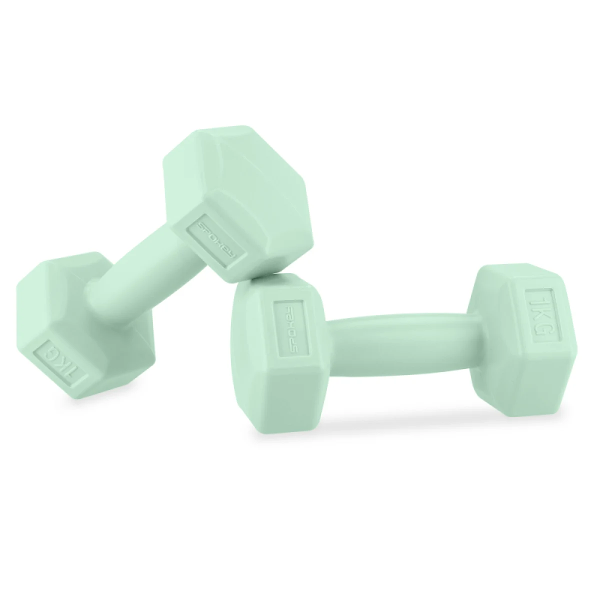 Sada závaží SPOKEY MONSTER GREEN HEXA 2x 1 kg · záber 3