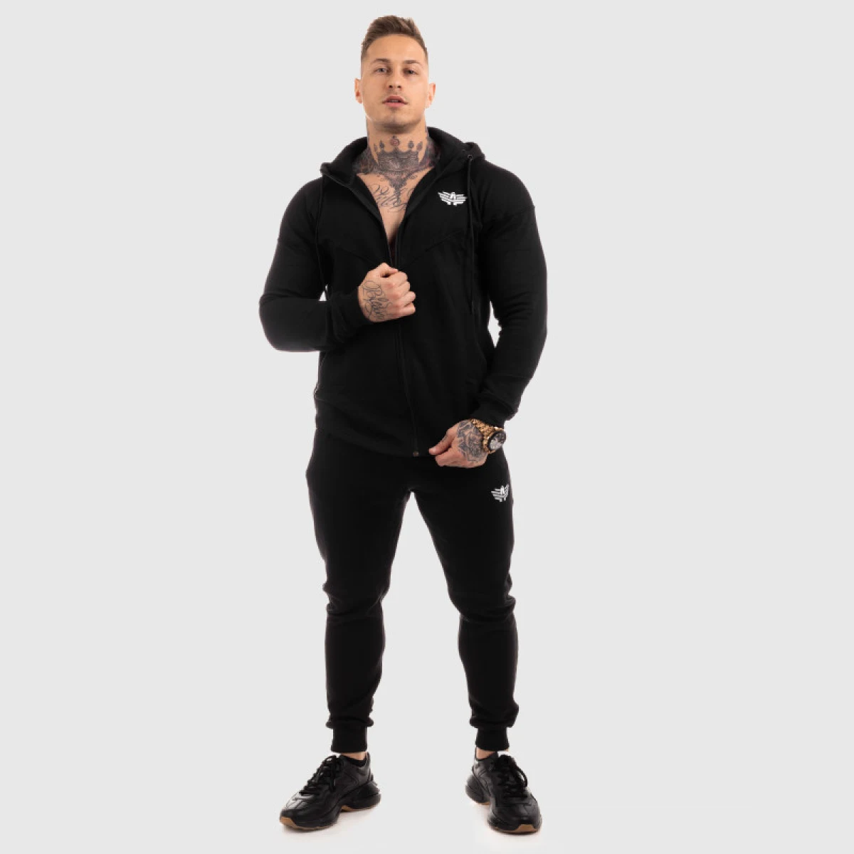 Pánská sportovní souprava Iron Aesthetics Round, šedá · záber 4
