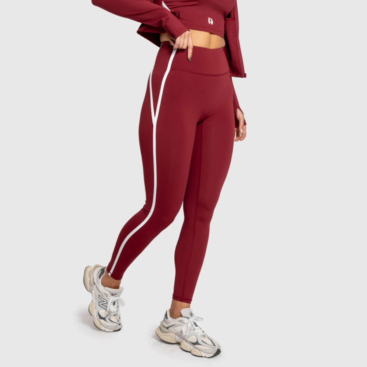 Dámské legíny Iron Aesthetics Define, bordové · záber 2