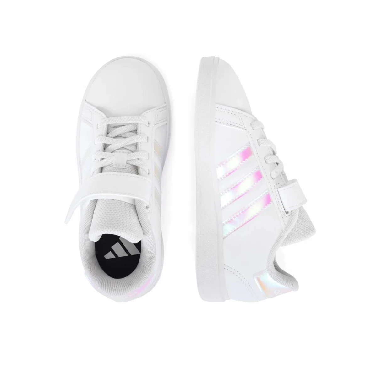 Dívčí rekreační obuv ADIDAS Grand Court 2.0 K cloud white iridescent cloud white · záber 3