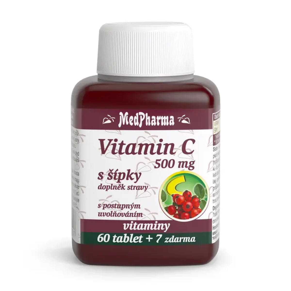 MedPharma Vitamin C 500 mg s šípky 67 tablet · záber 1