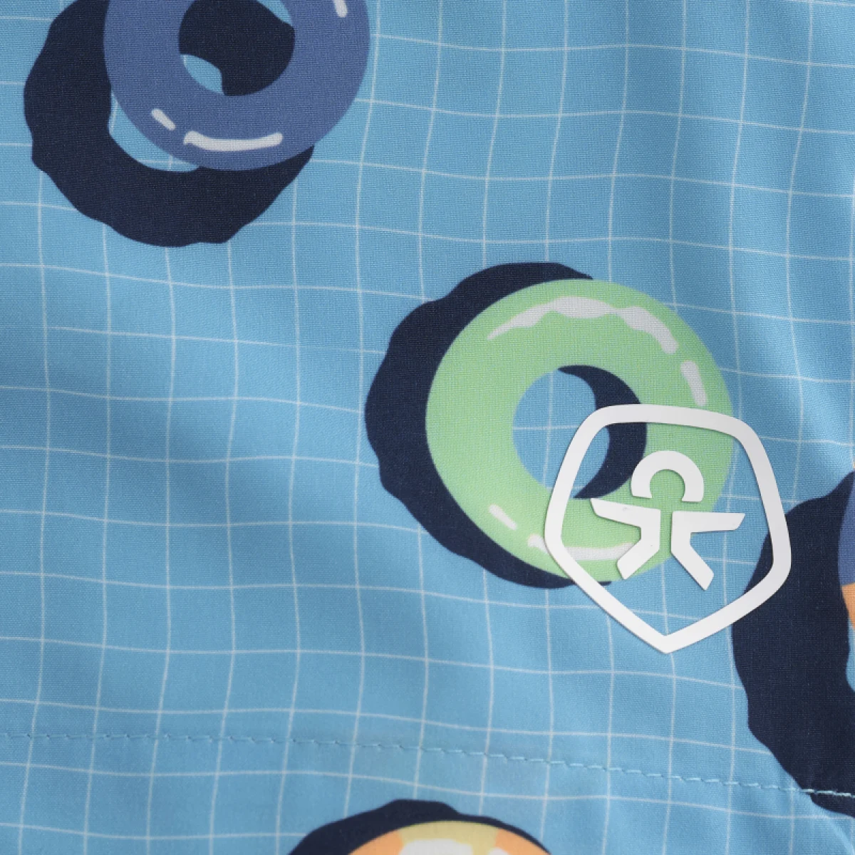 Plavky COLOR KIDS Swim Shorts, AOP-7452-River Blue · záber 3