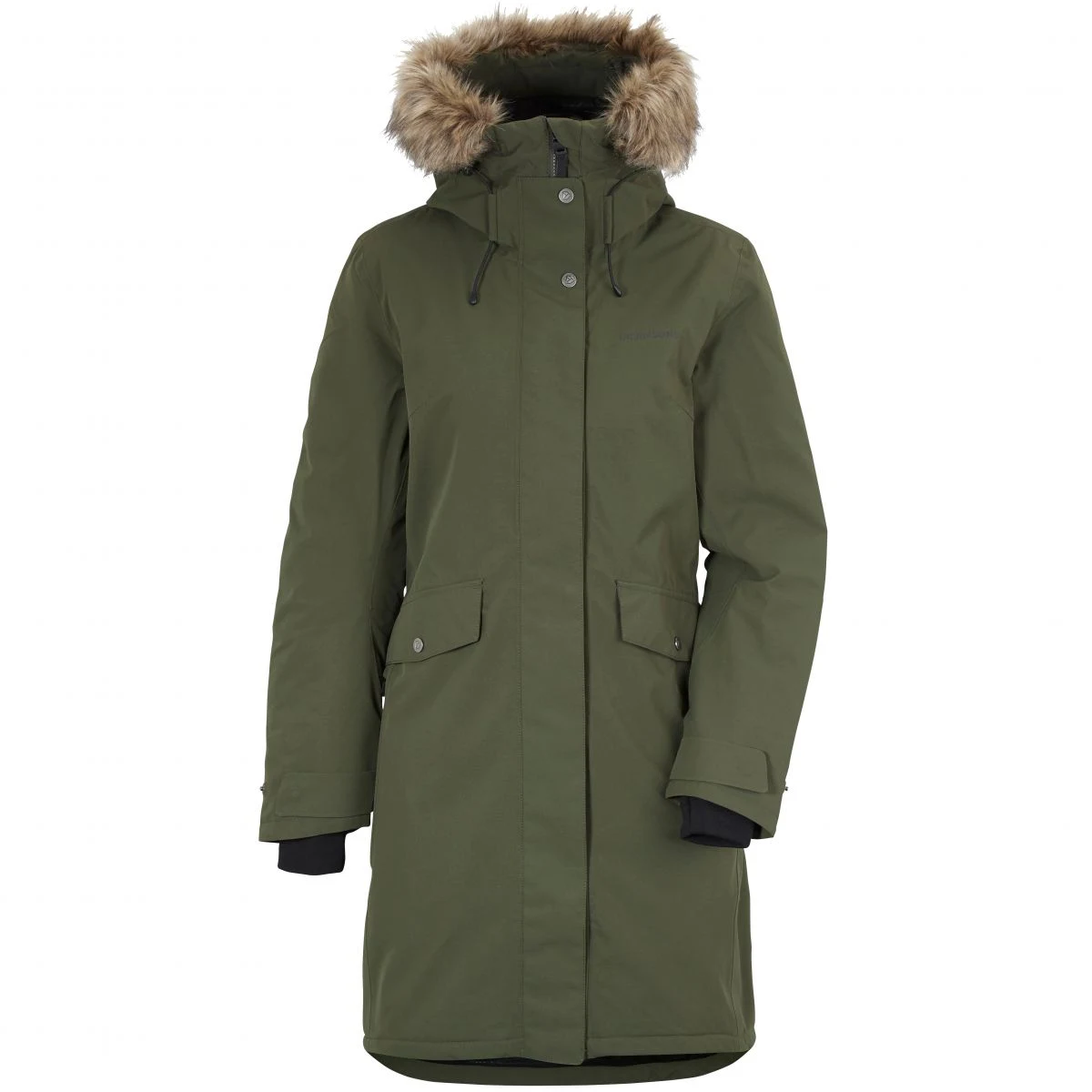 Didriksons Erika, parka, dámská, tmavě zelená · záber 2